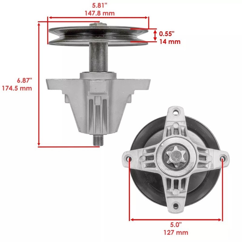 Spindle Assembly For MTD 13A2775S000 13AX795S004 Yard Machines 42" Lawn Tractor gallery