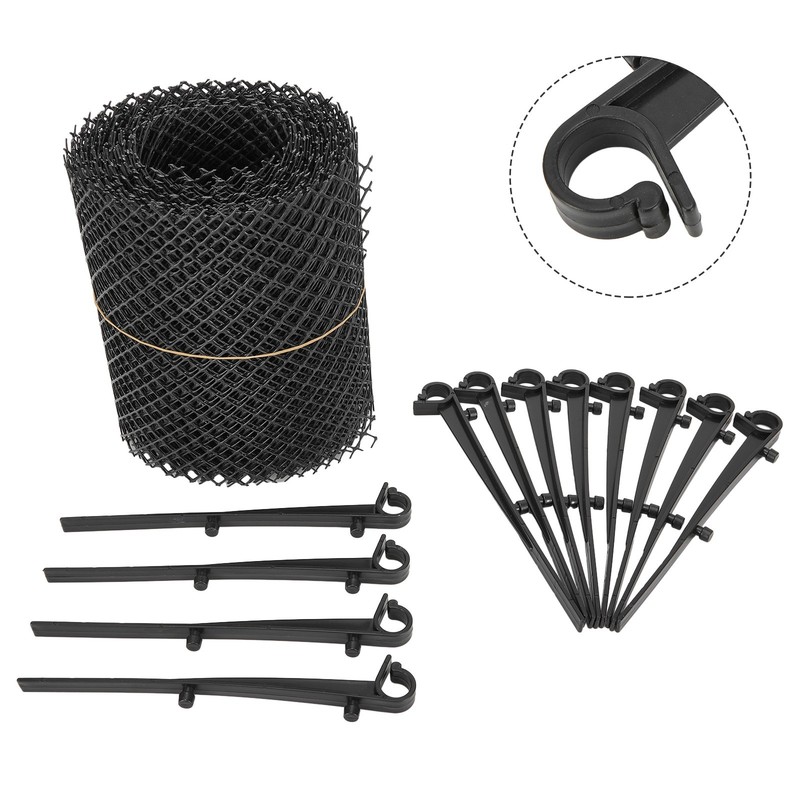 Protective Net Mesh Gutter Guard Protection Mat 15cm X 6m Anti-leaves Mesh gallery