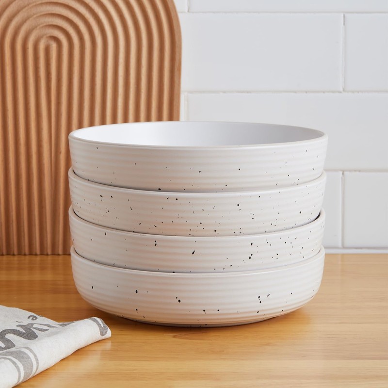 Stone Lain Stoneware 16pc Dinnerware Set, Service for 4, Off White (Open Box) gallery