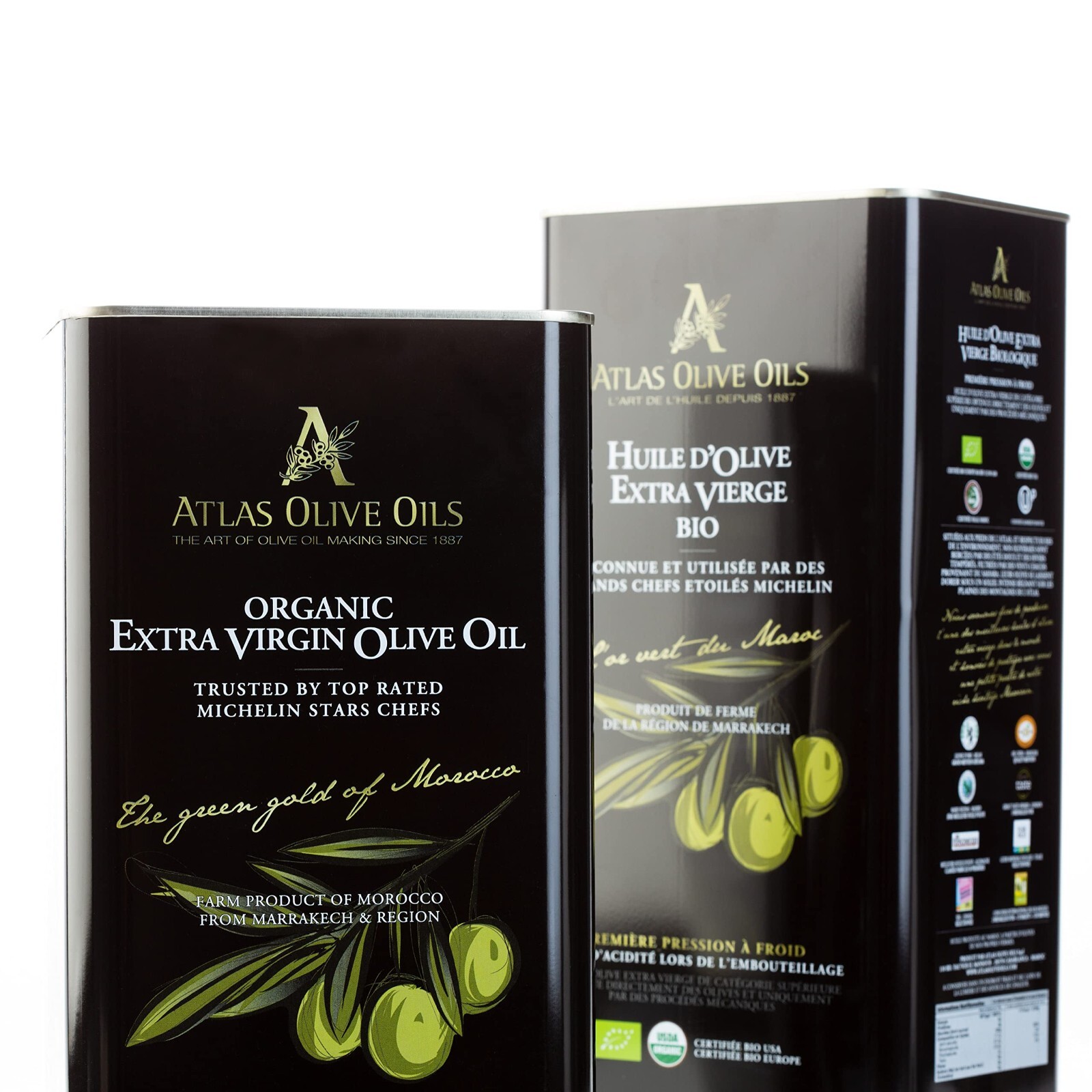 ATLAS 5L Organic Cold Press Extra Virgin Olive Oil with Polyphenol Rich Morocco gallery