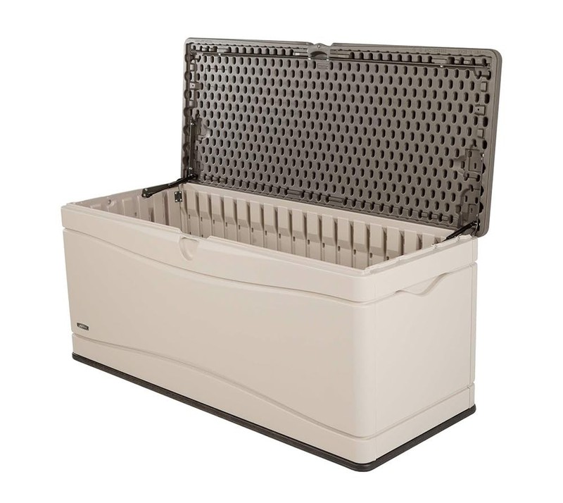 60012 Extra Large Deck Box, 130 Gallon, Desert Sand/Brown gallery