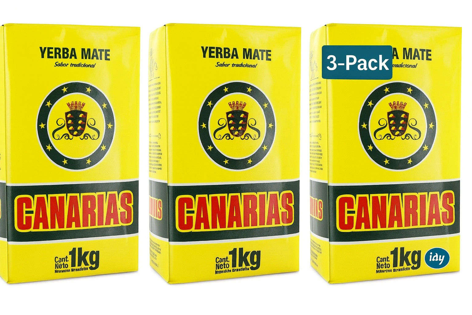 3- Pack YERBA MATE CANARIAS (3KG-6.6LB) SHIP FROM USA gallery