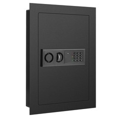 Wall Safe Box, Electronic Flat Wall Safe with Digital Keypad & 2 Emergency Keys