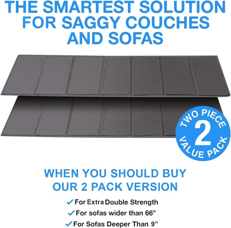 2Pack Under Couch Cushion Support Board 18x67 Extra Strong Sagging Fix gallery