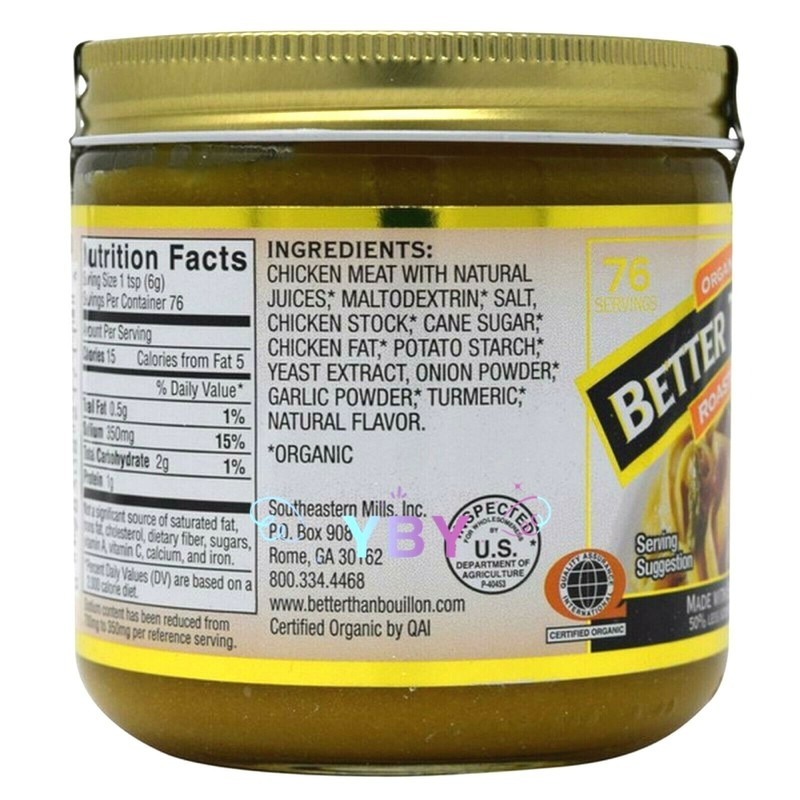 3 Packs Better Than Bouillon Organic Roasted Chicken Base Bouillon 21 oz Each gallery