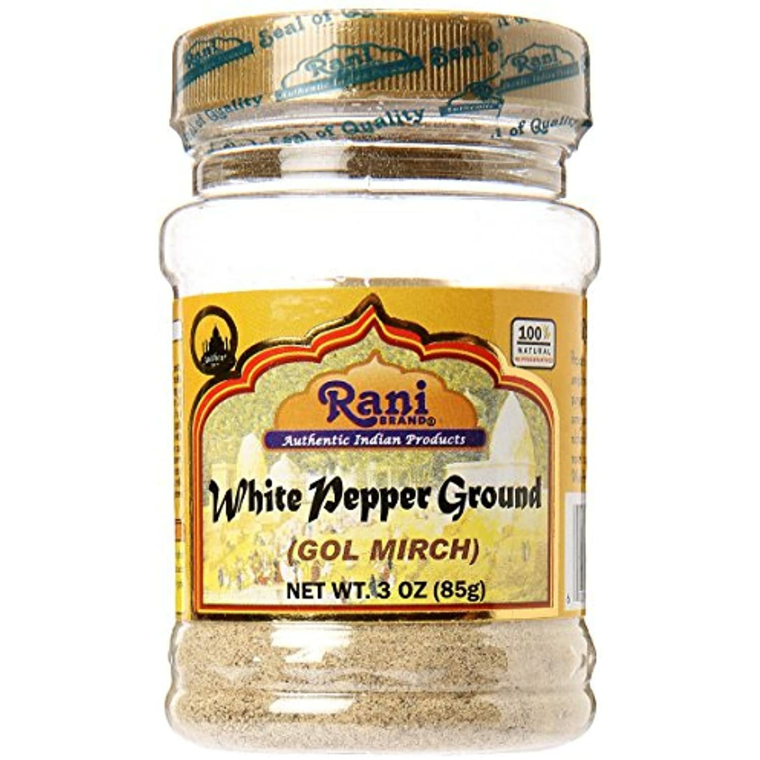Rani White Pepper (Peppercorns) Ground, Spice 3oz (85g) gallery