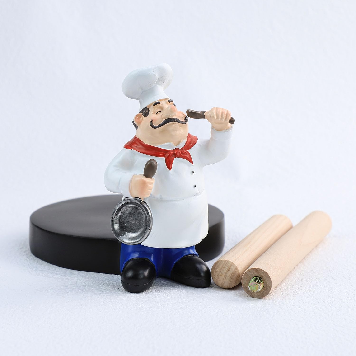 Chef Style Paper Towel Holder, Resin Crafts Display for Kitchen Cafe Western ... gallery