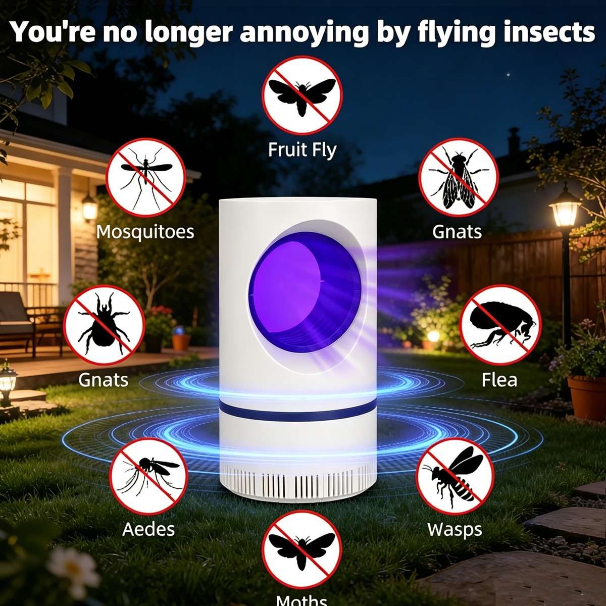 Electric Fly Bug Zapper Mosquito Insect Killer LED Light Trap Pest Control Lamp gallery