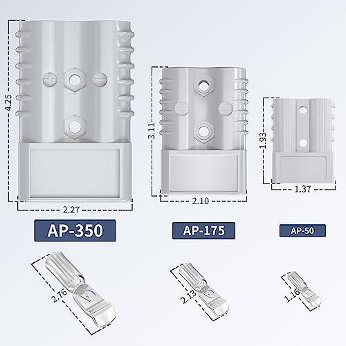 175Amp Battery Quick Connect/Disconnect Connector, 600V 1/0AWG Gray 175A gallery