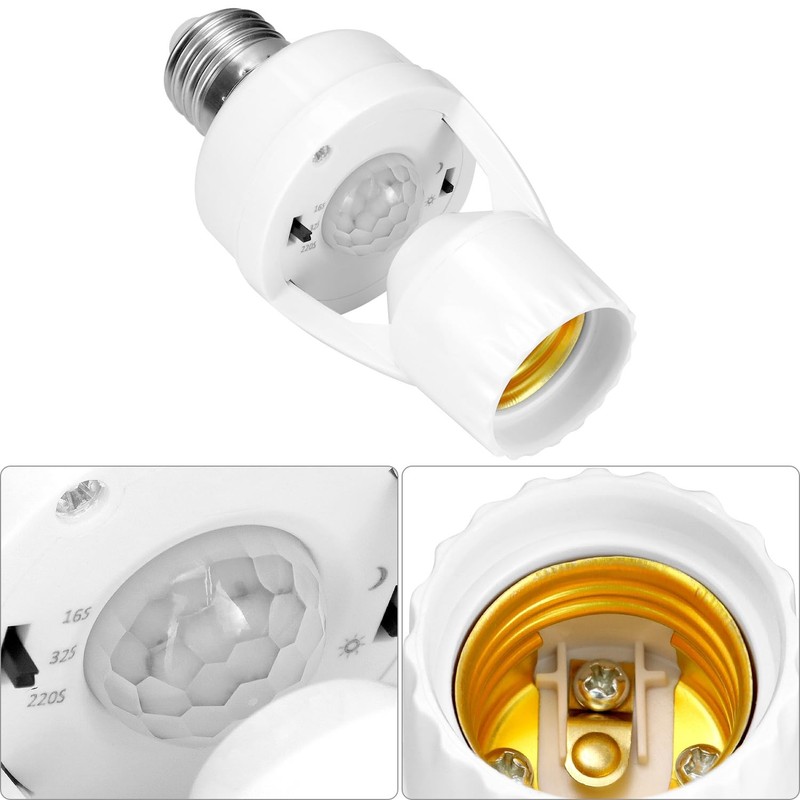 Motion Sensor Light Socket E26/E27 PIR Motion Activated Socket 60W Max gallery