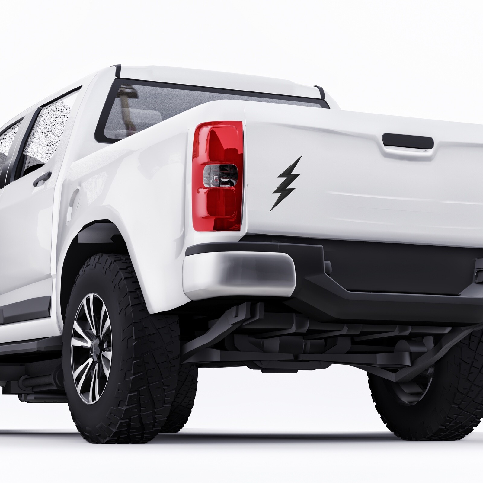 Black Lightning Sticker Thunder Bolts Decal Zig Zag Silhouette Car Window gallery