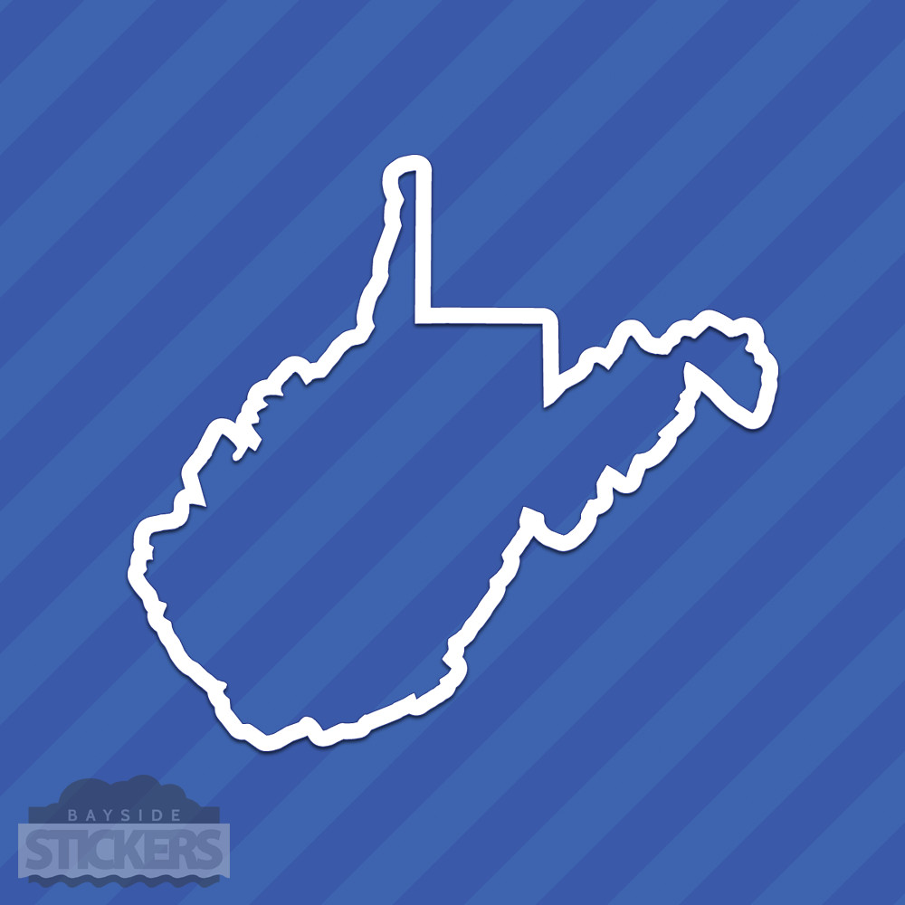 West Virginia WV State Outline Vinyl Decal Sticker gallery
