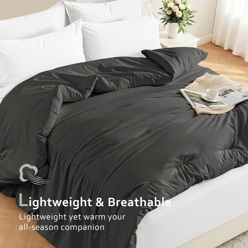 Easthome Comforters Queen Size, All Season Quilted Bed Comforter, Ultra-Soft Dow gallery