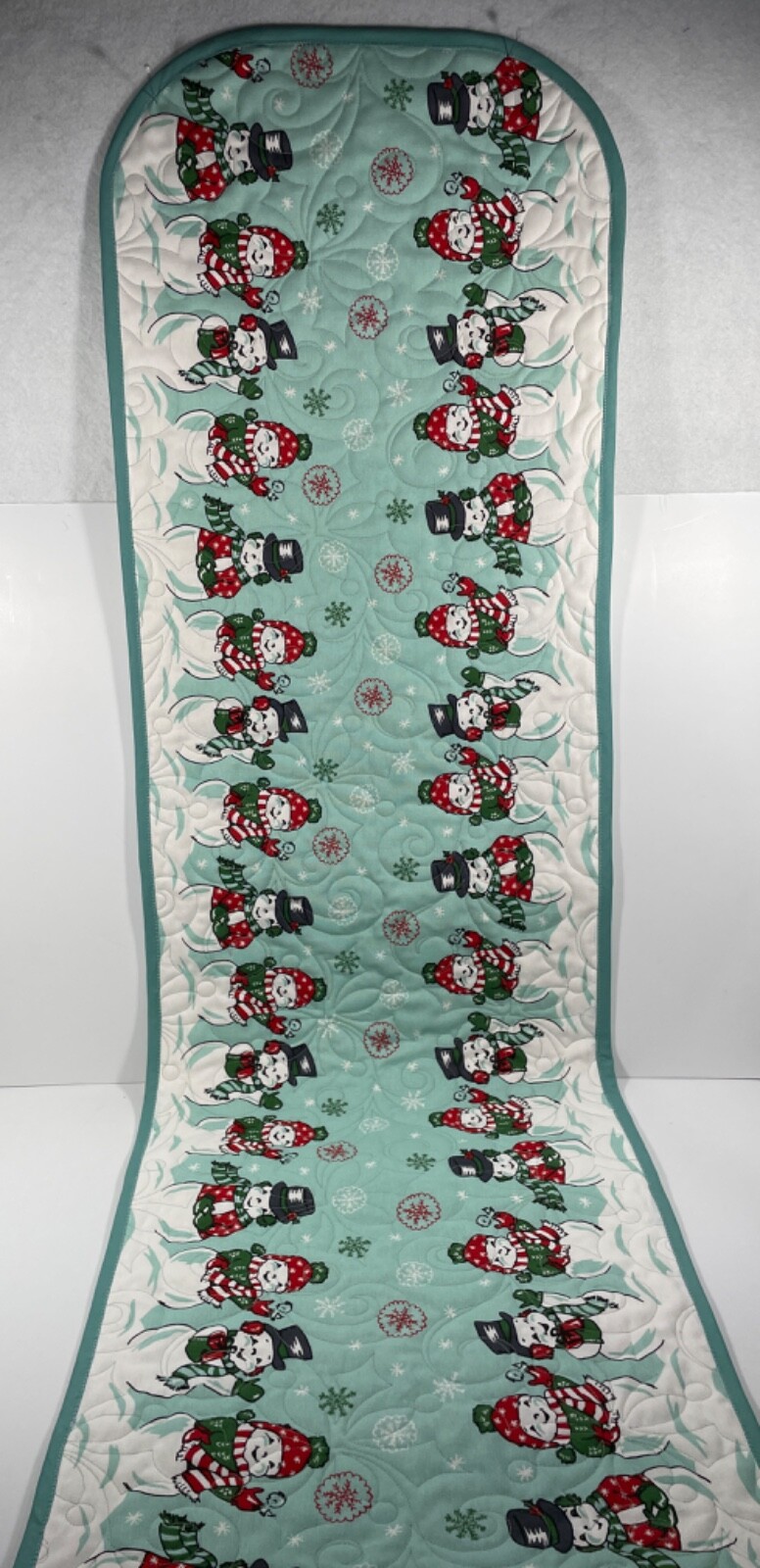 Moda Christmas Table Runner Classic Retro Holiday Snowy Snowman 16 X 54 in. gallery