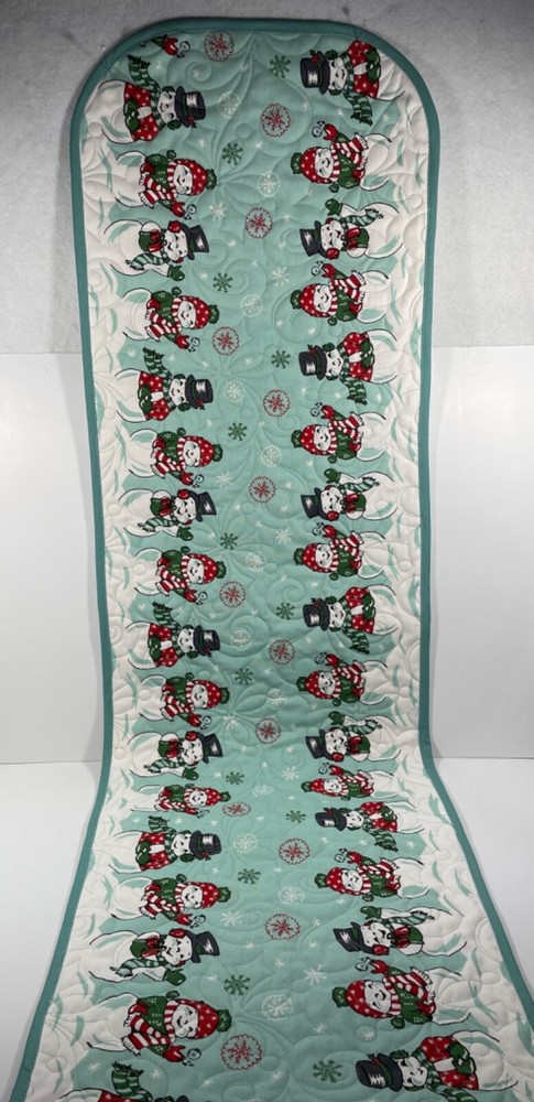 Moda Christmas Table Runner Classic Retro Holiday Snowy Snowman 16 X 54 in.