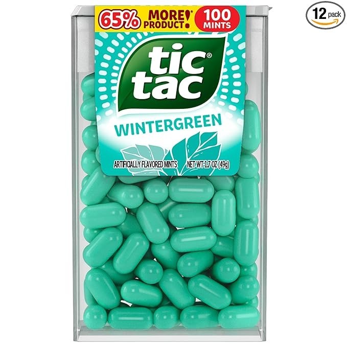 Tic Tac Wintergreen - Mints, Big 12 Pack, On-The-Go Refreshment, 1.7 oz Each gallery