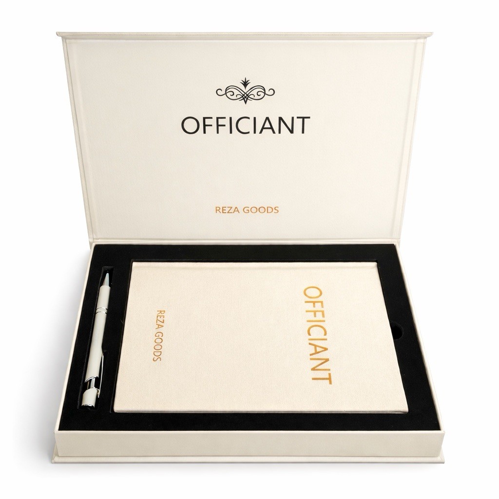 Wedding Officiant Book with Pen – Ceremony Keepsake Journal gallery