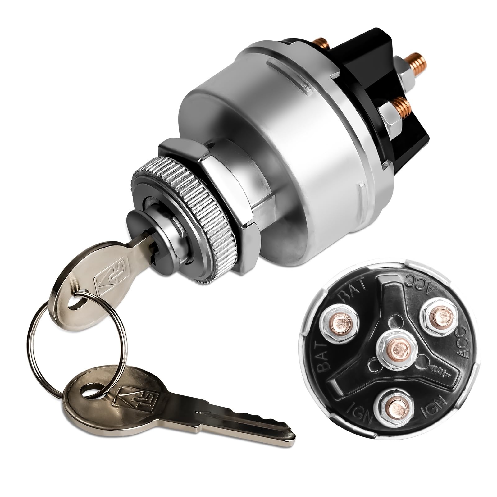 Bularie Ignition Switch with Key, 4-Position Universal Key Switch... gallery