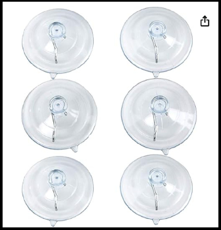 Suction Cups for Glass 2.5 Inches Suction Hooks Window Suction Cups wit gallery