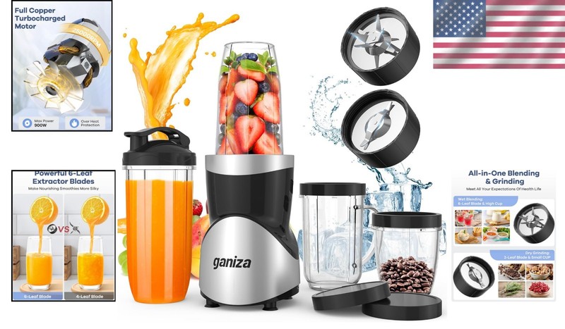 Versatile 15-in-1 Blender & Grinder Combo - BPA-Free, Easy Clean Design gallery