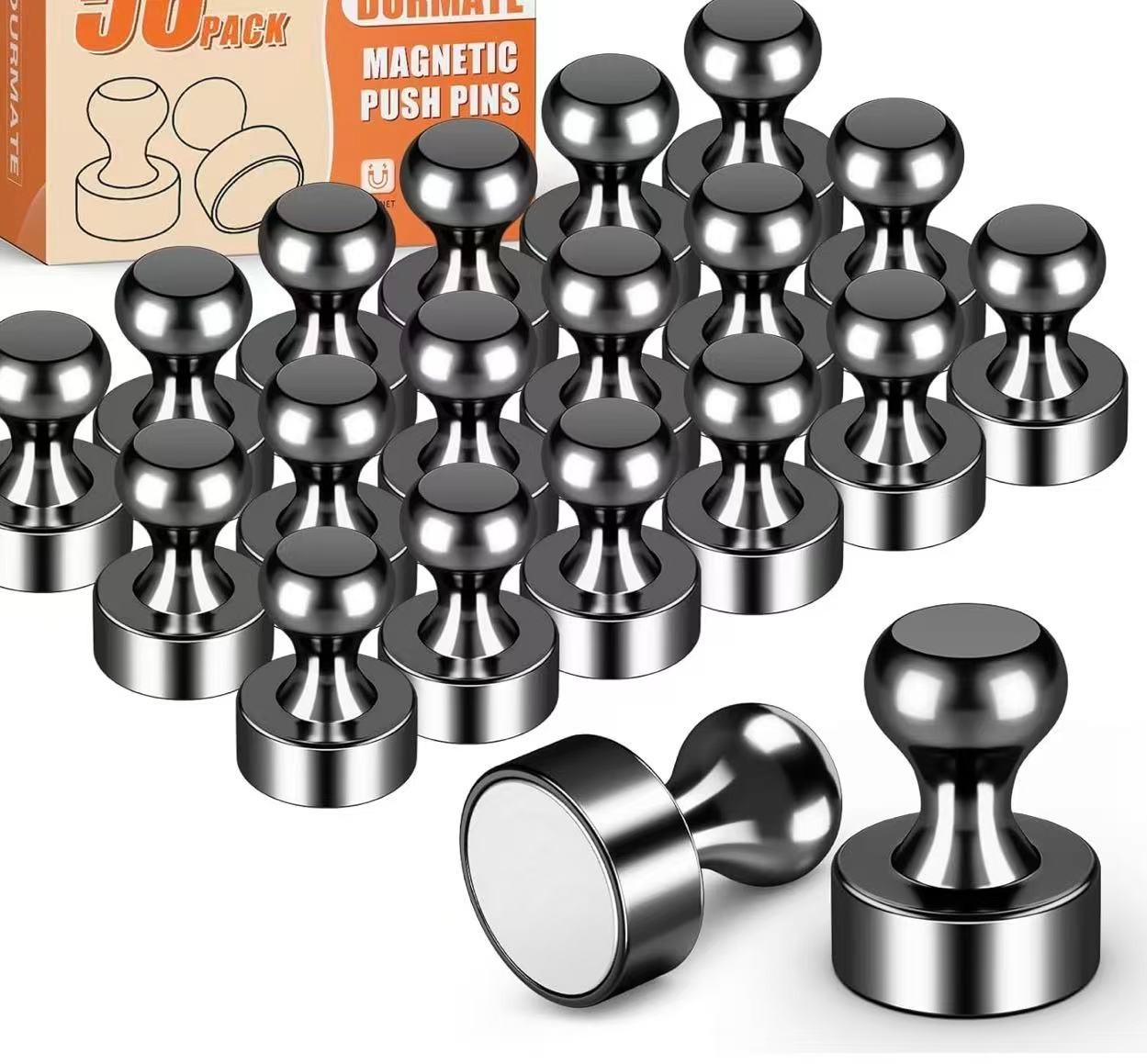 Strong Whiteboard Magnets, Tiny Cute Magnetic Push Pins for Refrigerator,56pcs gallery