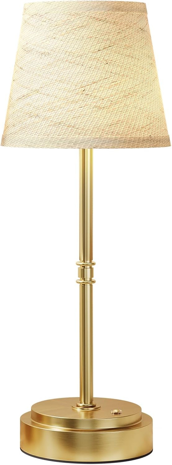 Rechargeable Cordless Table Lamp Gold - 1 Pack Brass 7500mAh Battery Operated La gallery