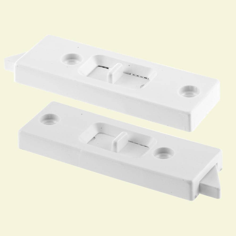 NEW White Vinyl Vertical Hung Sliding Window Lock (2-PACK) Tilt Latch Spring F X gallery