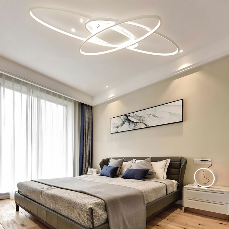 Geometric LED Ceiling Light Living Room Chandelier Flush Mount Lamp Fixture gallery