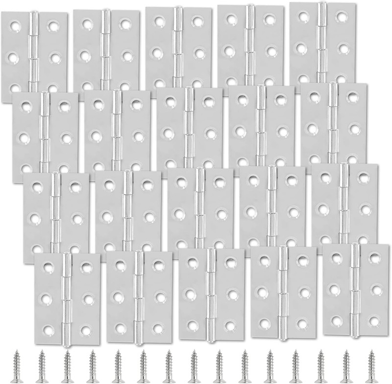 20Pcs 2 Inch Butt Hinges Stainless Steel Cabinet Hinges Small Door Hinges... gallery