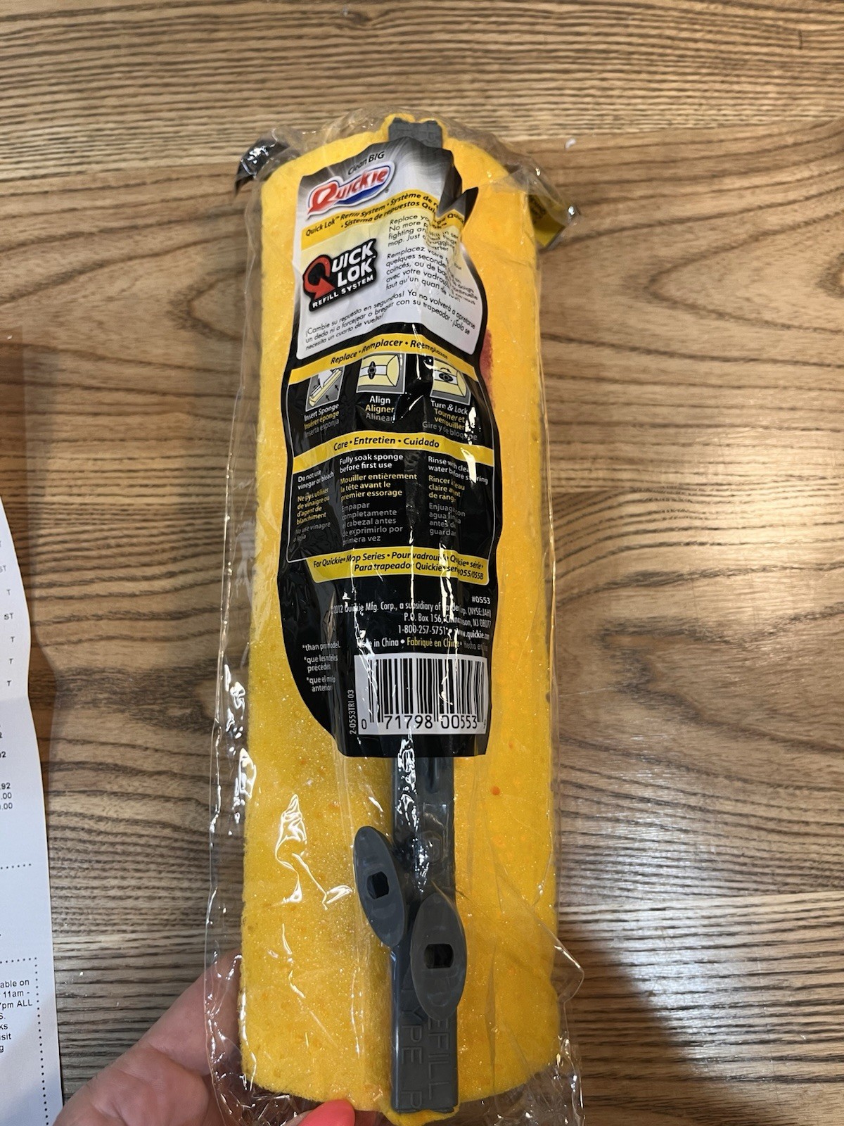 NEW QUICKIE JUMBO ROLLER 12” MOP REFILL TYPE P gallery