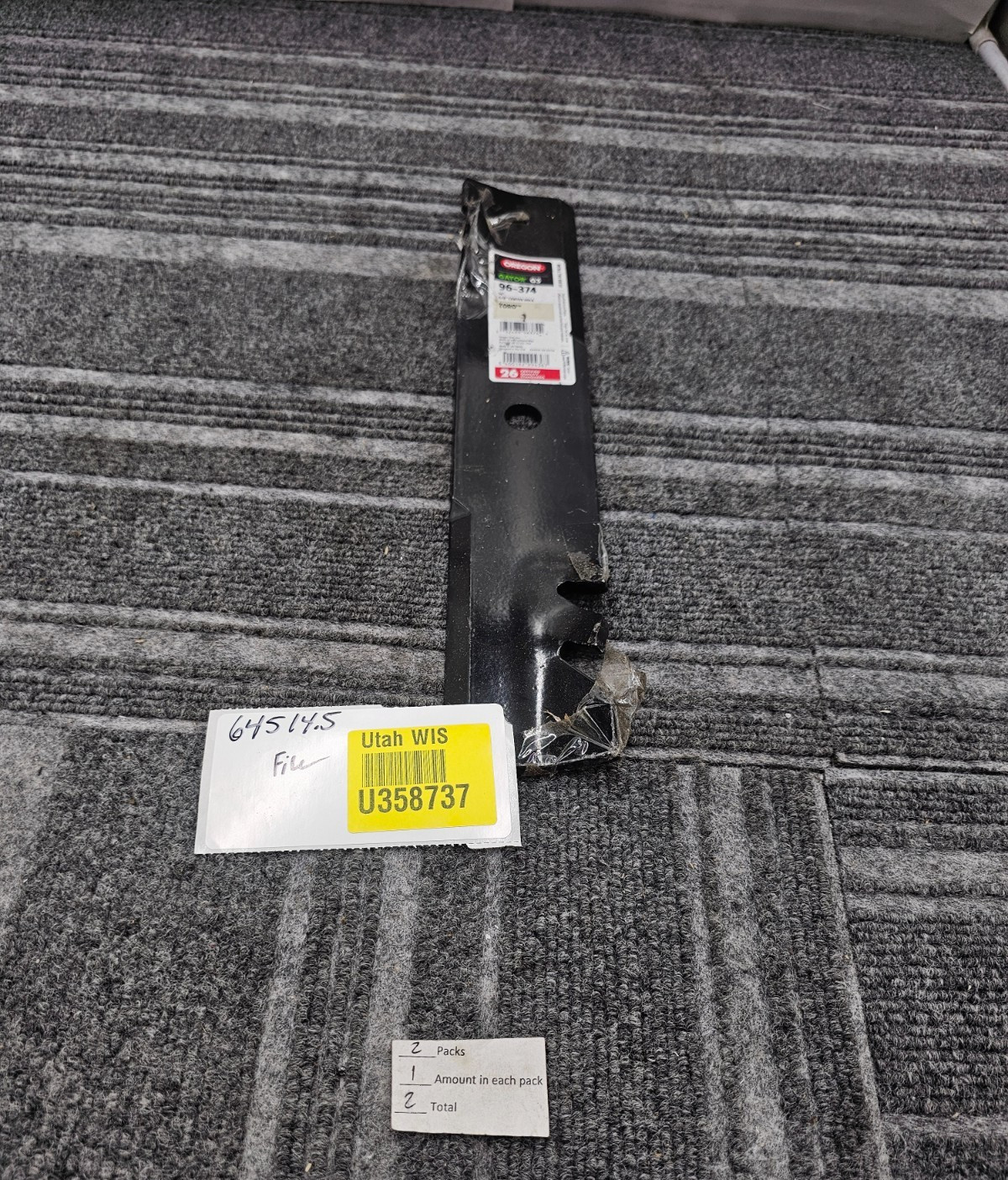 (QTY 2) Oregon 96-374 14" Blade For Toro Wheelhorse Gator Mulcher 3-in-1 Mower gallery