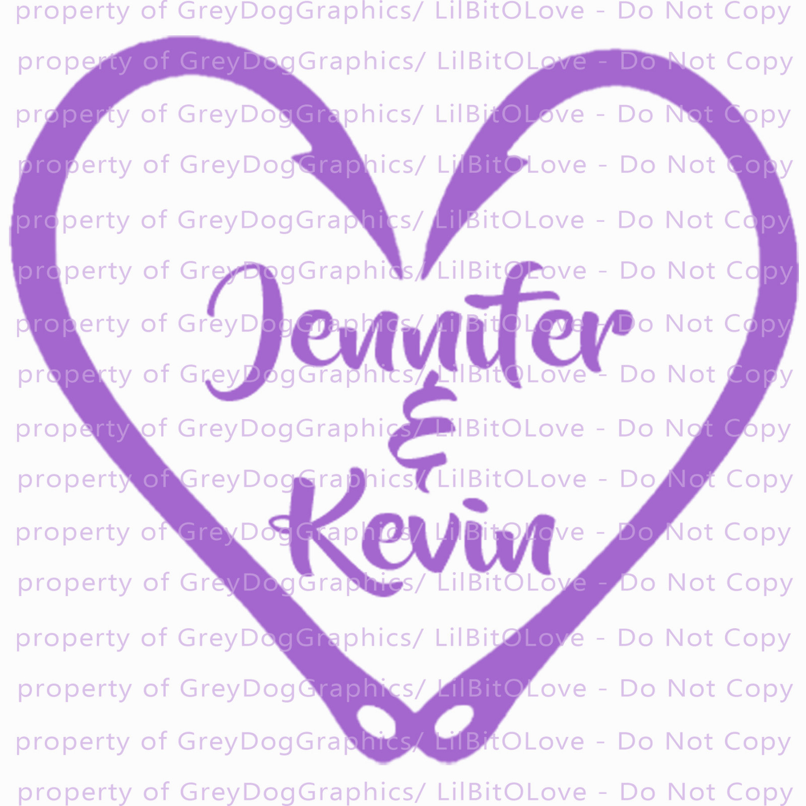 Custom Fish Hook Heart Personalized with Couple's Names Vinyl Decal Sticker gallery