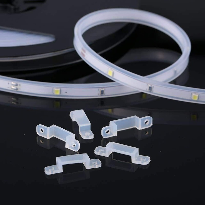 LED Strip Light Mounting Brackets , Silicon Fixed Clips with Screws gallery