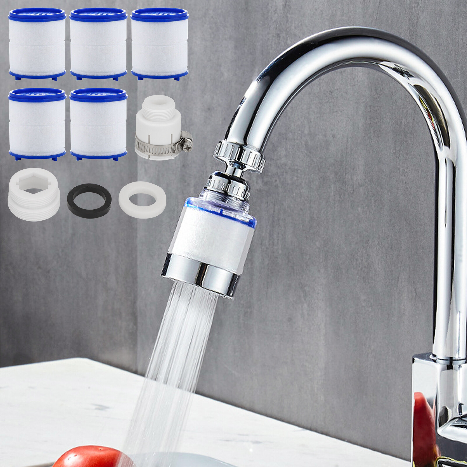 Faucet Water Filter Tap Filtration Kitchen Bathroom Sink Mount Purifier System gallery