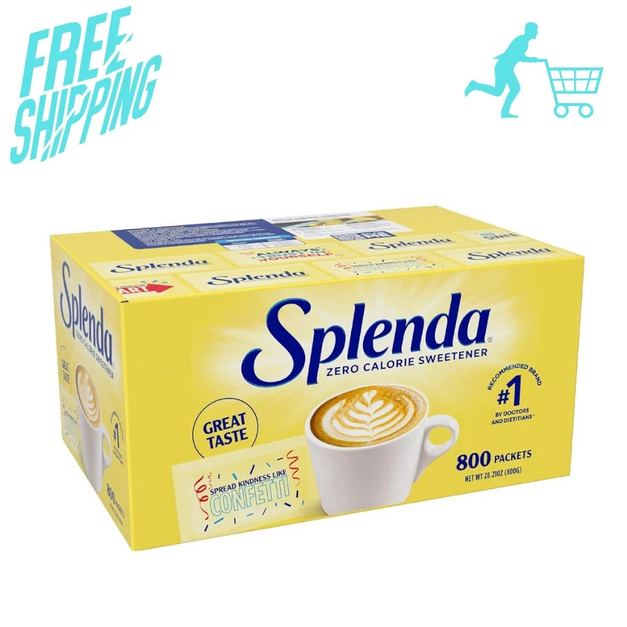 SPLENDA Zero Calorie Sweetener Value Pack, 800 Count Packets gallery