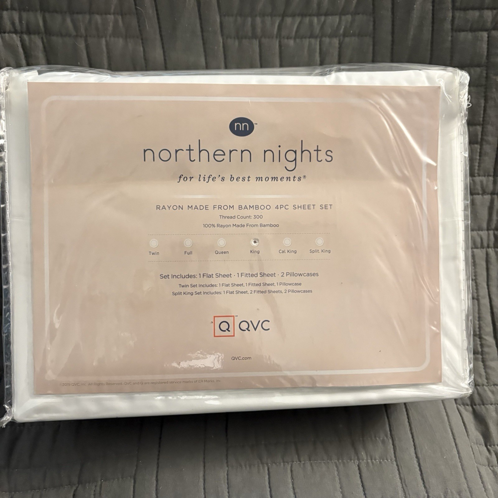 Northern Nights 100% Rayon Made From Bamboo King 4PC Sheet Set - White gallery