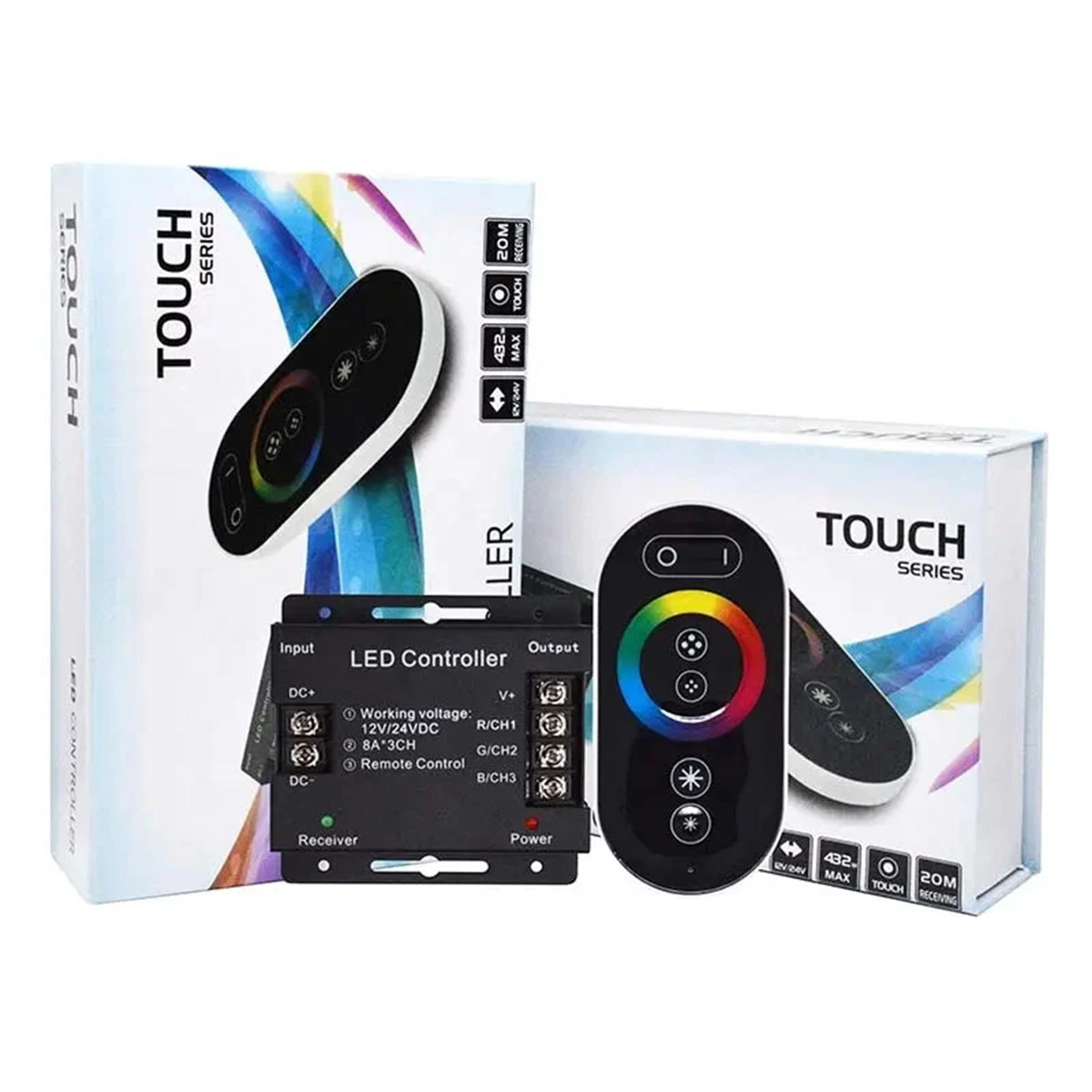 DC12-24V 18A LED Strip Light RF Touch Remote Controller Dimmer For LED 3528 5050 gallery