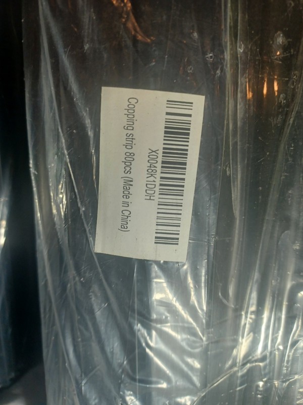 80 Pool Coping Strips – 15.75" Each – Liner Retainers for 48–54" Pools gallery