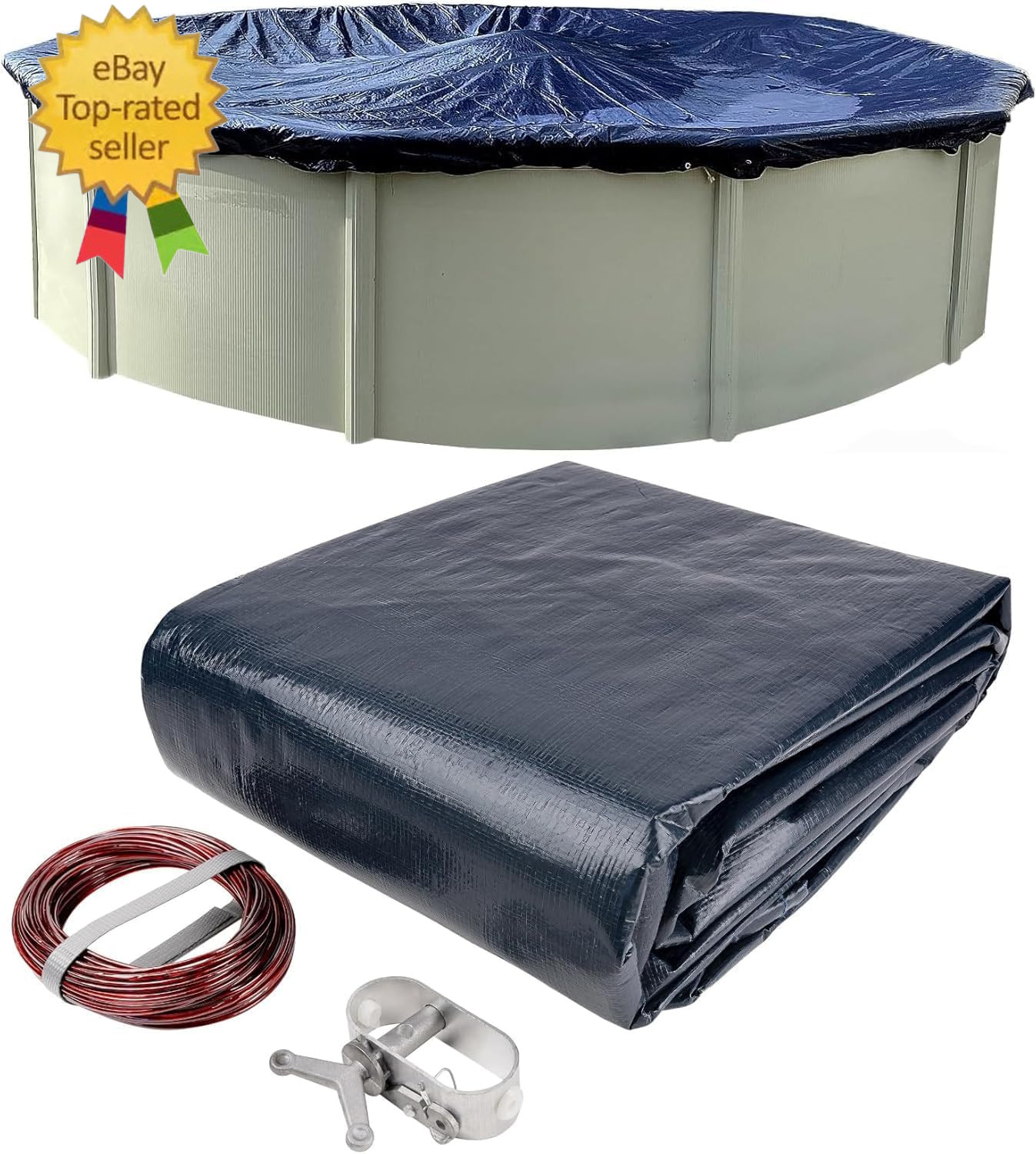 18’ Ft. round Pool Winter Cover for above Ground Pools - gallery