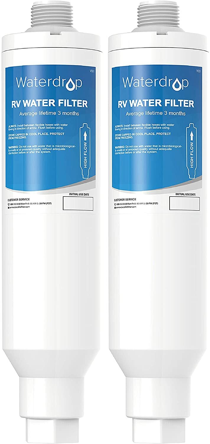 Waterdrop RV & Marine Inline Water Filter, NSF Certified, Pack of 2 gallery