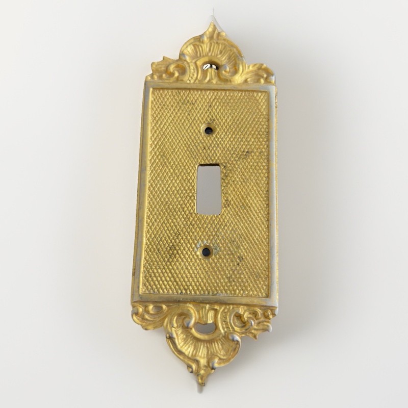 Victorian-style hammered brass single & duplex outlet & switch cover plates gallery