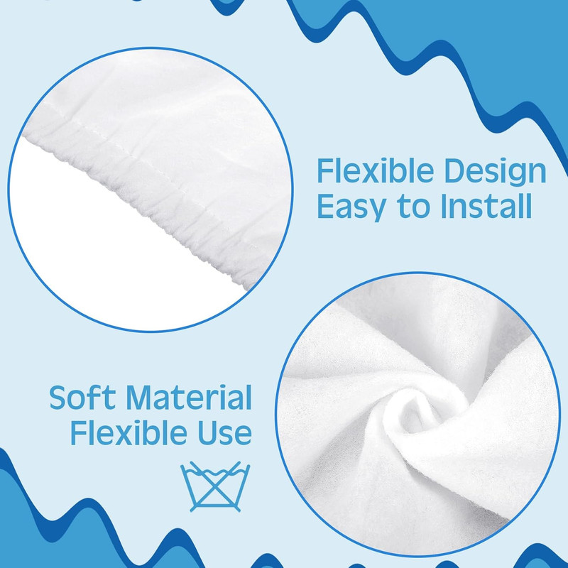 6 Pack Carbon Prefilter for 4 Inch Carbon Filter Replacement, Non Woven Fabrics gallery