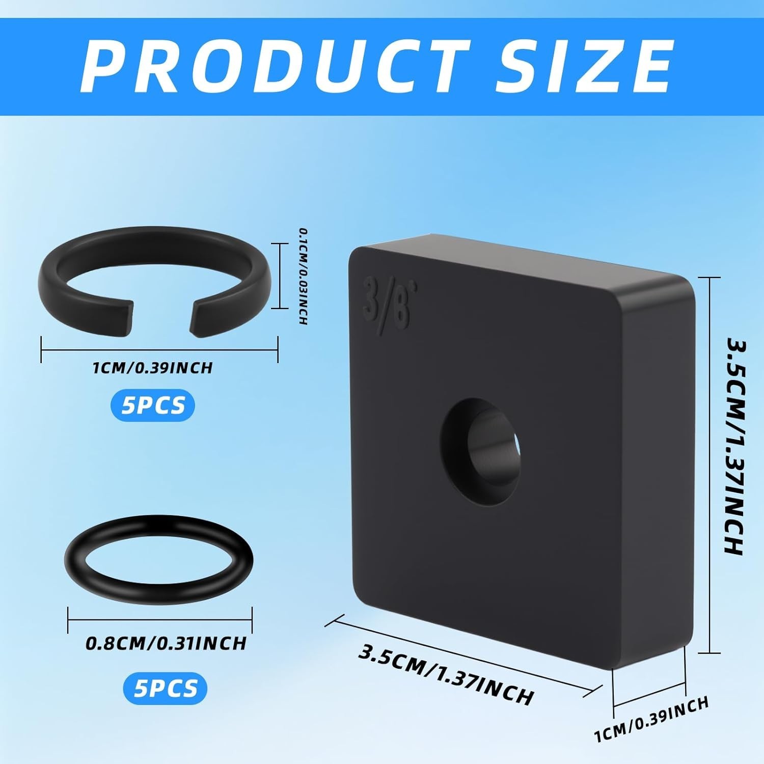 3/8" Impact Retaining Ring Fits Milwaukee 3/8 Impact Friction Ring Clip With Hog gallery