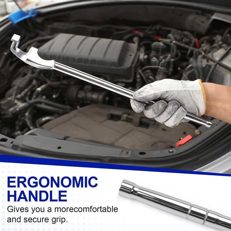 Wrench Extender Tool Bar, Extra-Long 15 Inch Wrench Extension for Maximum Lev... gallery