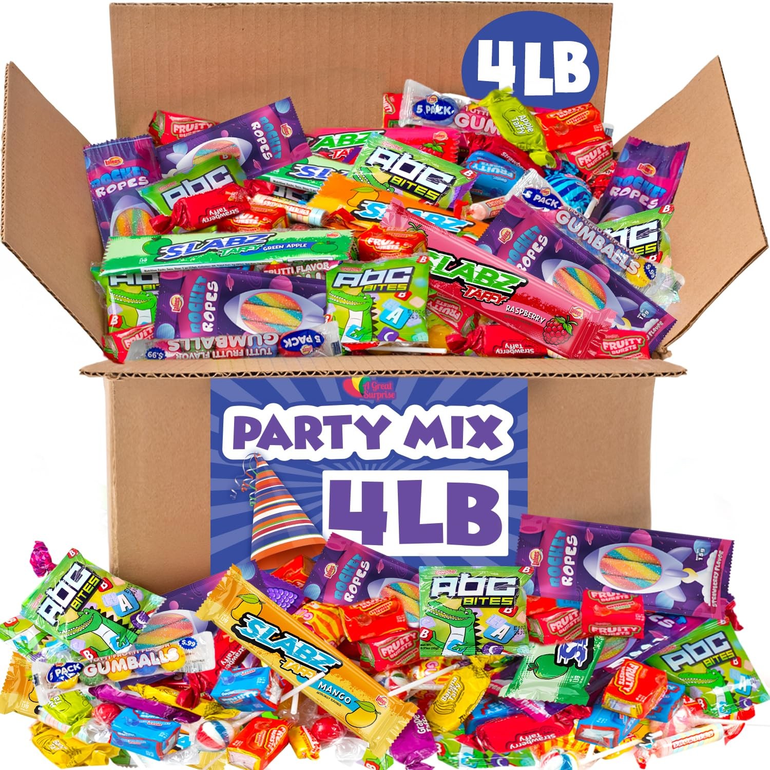 Birthday Party Candy Mix - 4 Pounds - Bulk 4 Pound (Pack of 1), Multicolor gallery