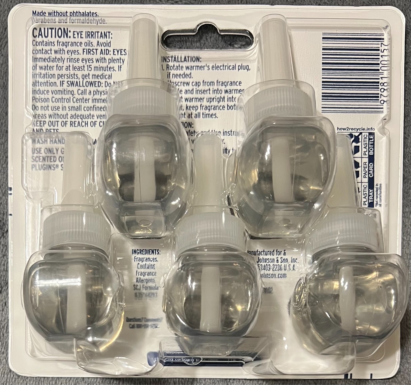 5 Count Glade Plugins Scented Oil Refills - Embers & Sandalwood Limited Edition gallery