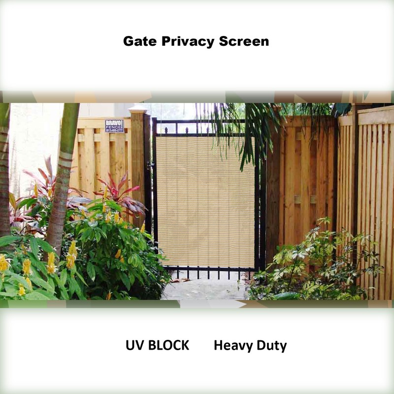 Custom Gate Privacy Screen Cover Panel Barrier for Door Gate Driveway Fence Pool gallery