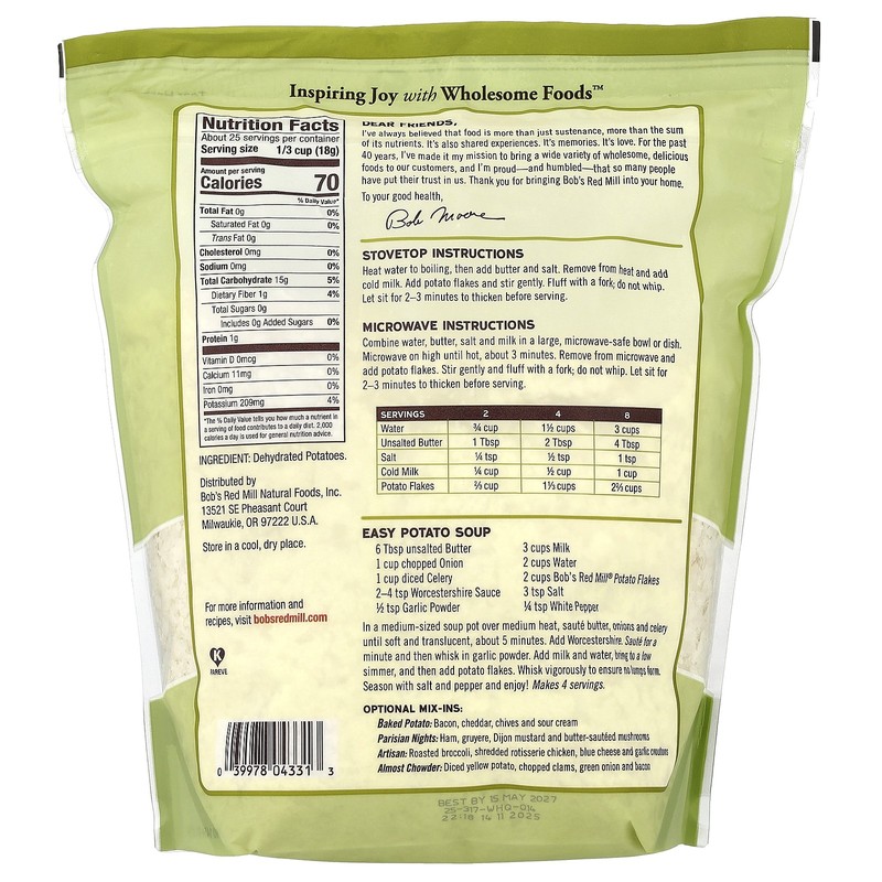 Potato Flakes, Instant Mashed Potatoes, 16 oz (454 g) gallery