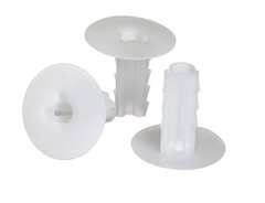 White Single Feed Through Bushing For Coax Coaxial Cable RG6 – 10 Pack