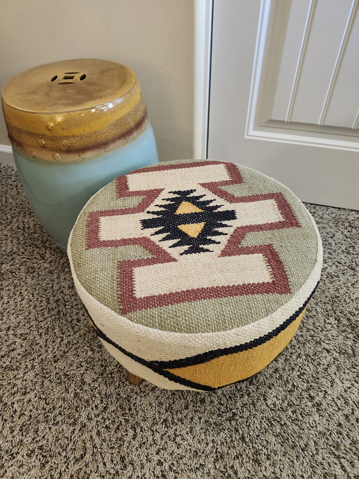 Kilim Handmade Footstool gallery